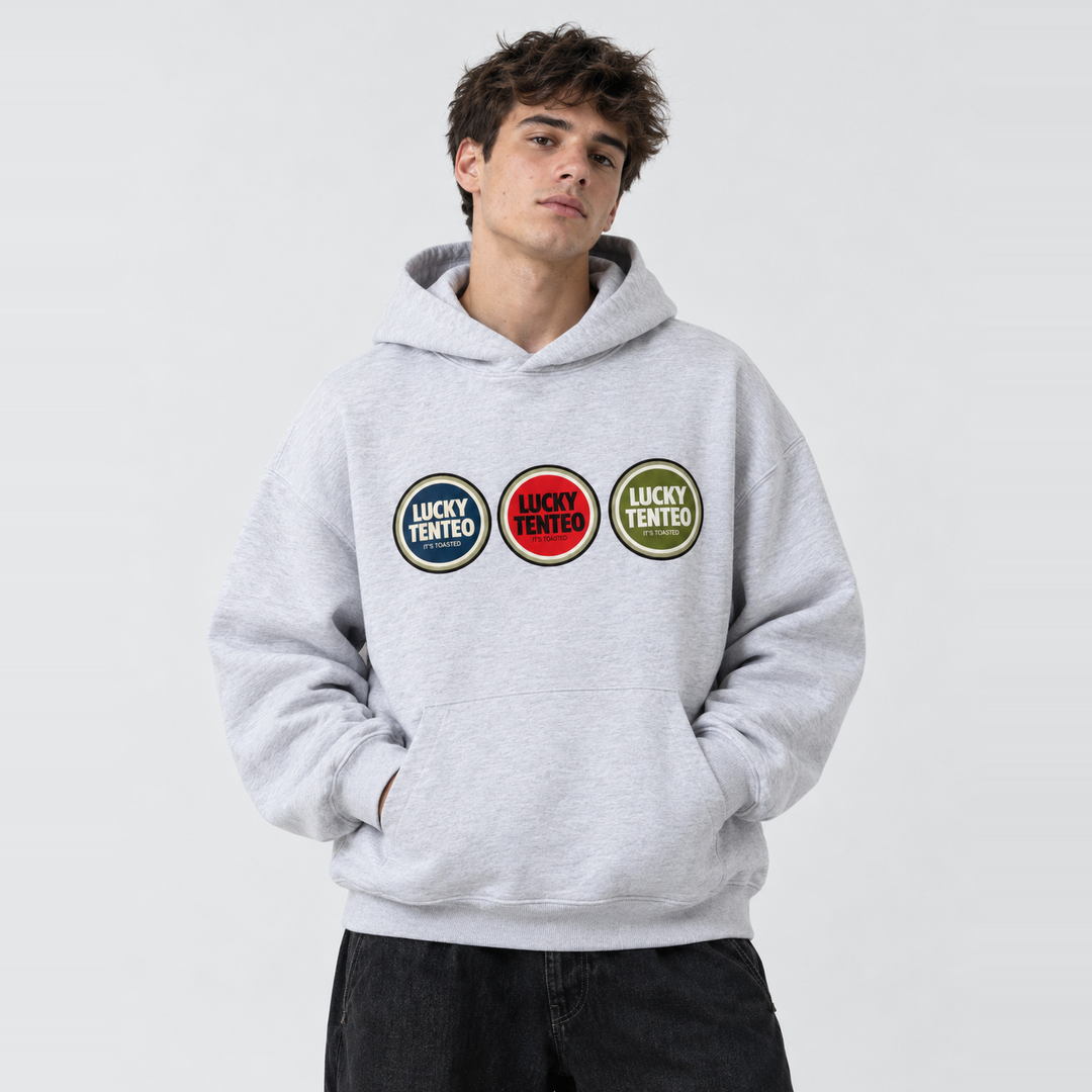 Lucky Grey Oversized Hoodie