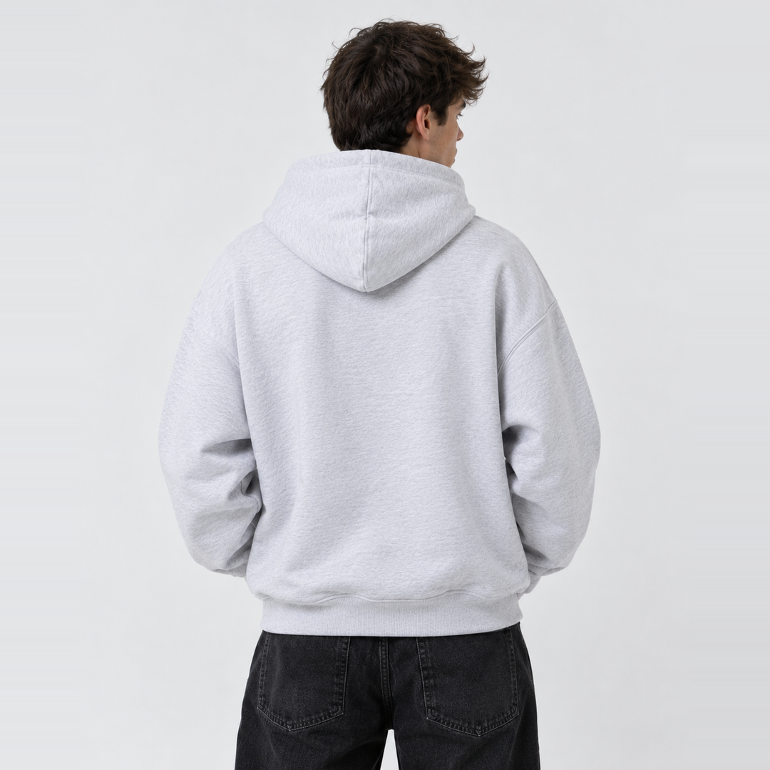 Lucky Grey Oversized Hoodie